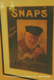 Altes Werbeplakat im Jenevermuseum Hasselt