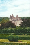 Schloss Durbuy vom Formbaumgarten aus